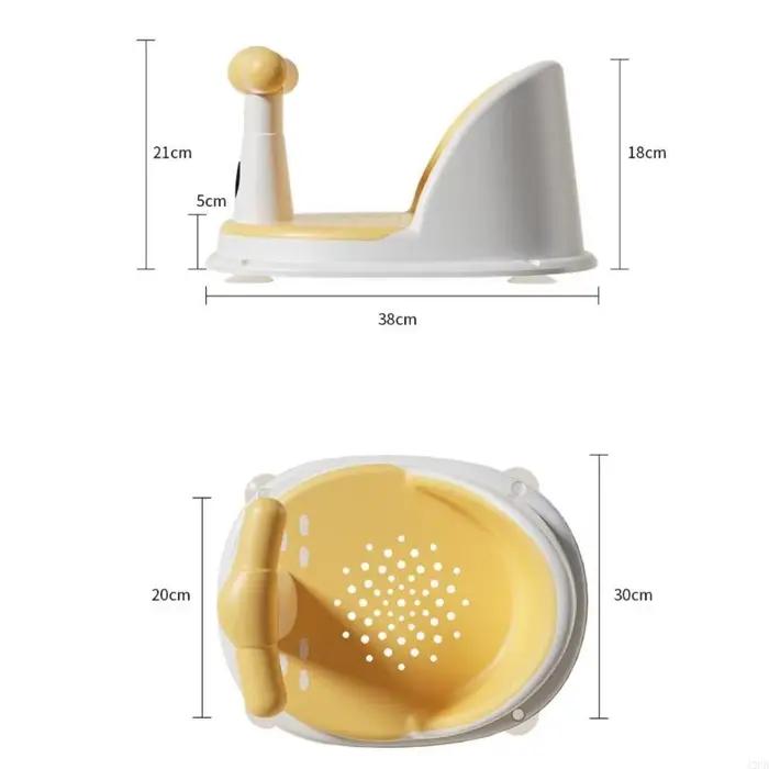 Baby Bath Caractéristique Anti Slip Assists Tass Ergonomic Support Chaise pour les nouveau-nés pour tout-petits Temps