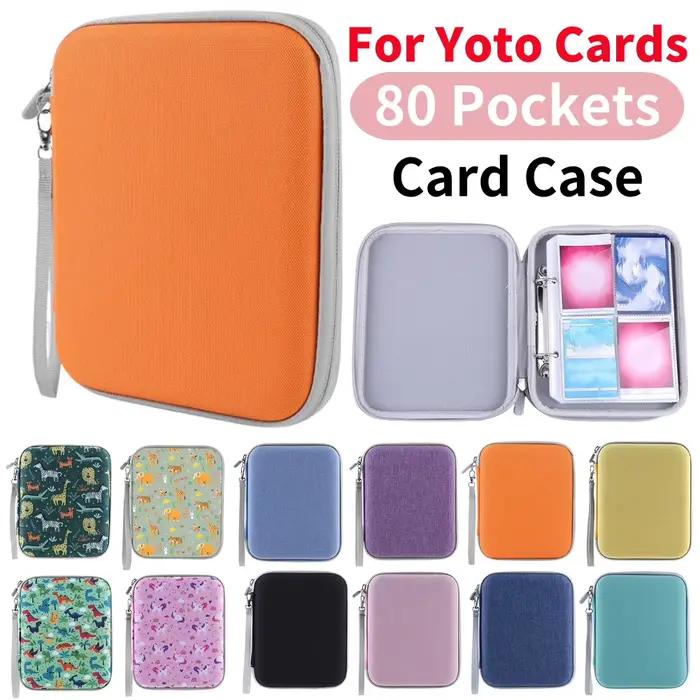 Porte-cartes avec fermeture éclair et 80 pochettes