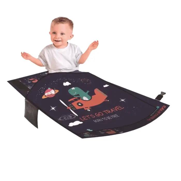 Lit d'avion de voyage portable pour enfants, repose-pieds confortable, rallonge de siège pliable pour voyages en avion et en voiture occasions spéciales