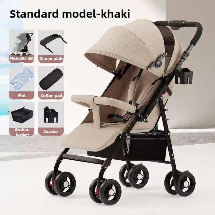 Poussette bébé bidirectionnelle peut s'asseoir ou s'allonger