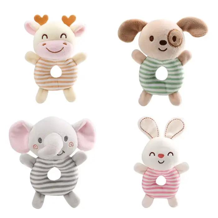 Hochet en peluche pour bébé de 0 à 24 mois