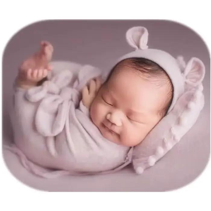 Ensemble chapeau et sac d'emmaillotage Prince Bear, tenue de fond de photographie pour nouveau-né, accessoires de Studio 3 pièces avec fausse fourrure