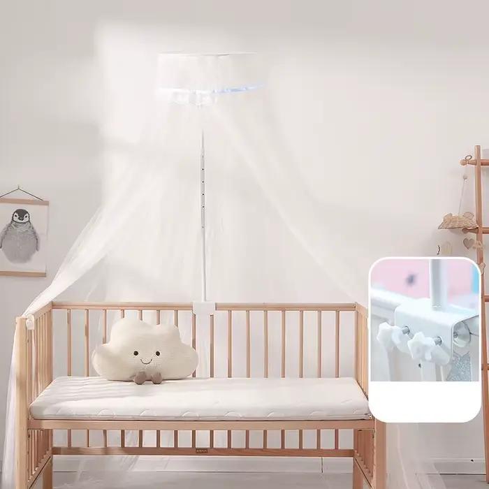 Moustiquaire de lit bébé avec support intégré