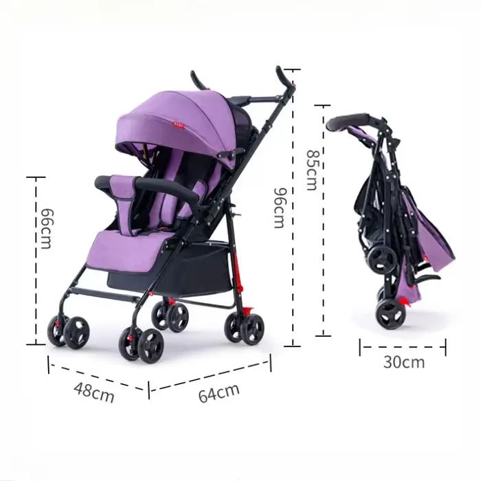 Poussette bébé peut s'asseoir ou s'allonger