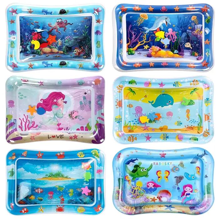 Tapis de jeu d'eau multicolore pour bébé, activité éducative pour le développement moteur et cognitif, pour le temps du ventre, jouets d'activité, occasions spéciales pour bébés et jeunes enfants