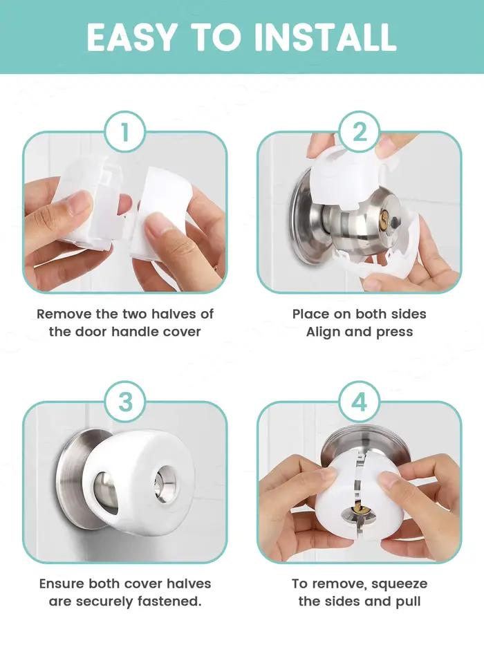Housses de sécurité pour boutons de porte de bébé