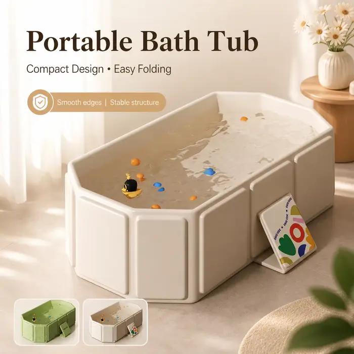 Baignoire pliable, facile à ranger