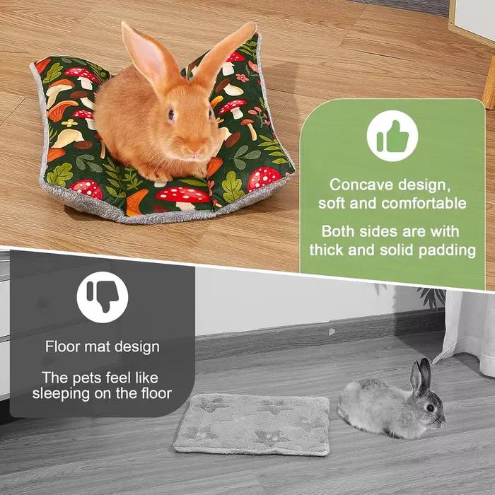 Tapis de lit en forme de lapin