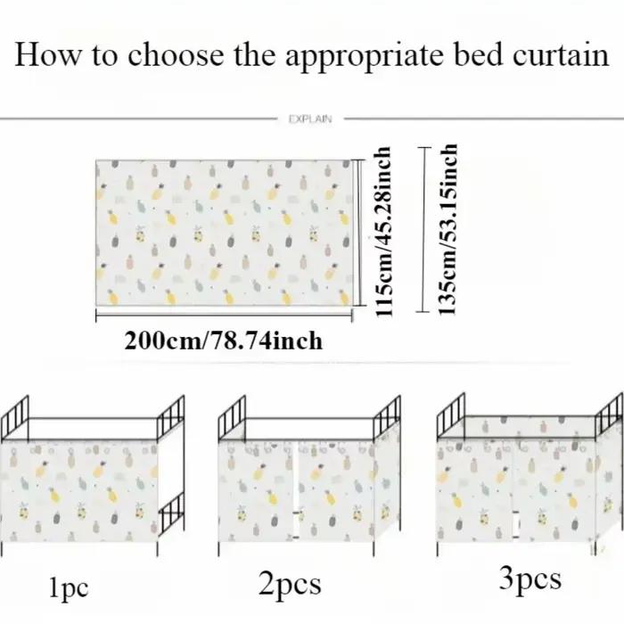 Dormitorio auvent lit rideau superposé simple