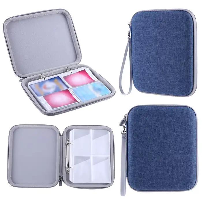 Porte-cartes avec fermeture éclair et 80 pochettes