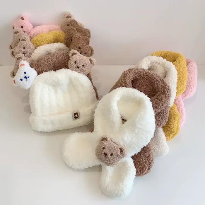 1 ensemble de chapeaux et écharpes pour bébés