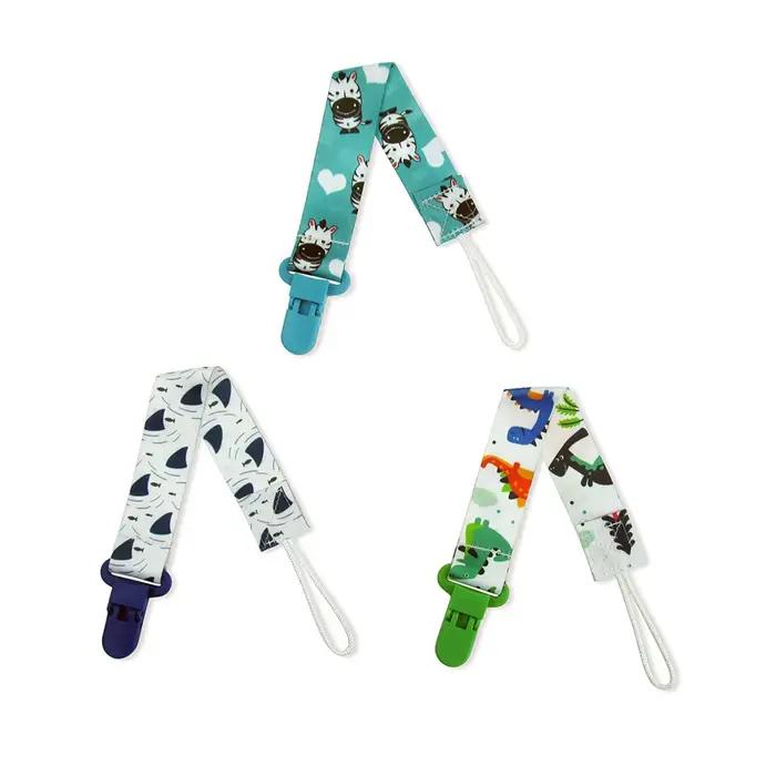 Chaîne bébé sucette factice pince 3 pièces/ensemble personnalisé attache-sucette porte-mamelon