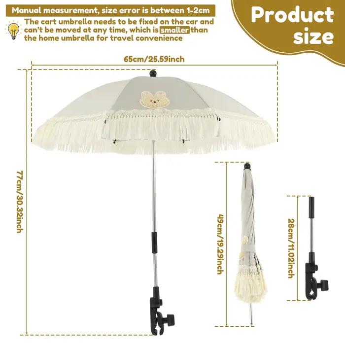 Parasol extérieur pour poussette de bébé UPF40