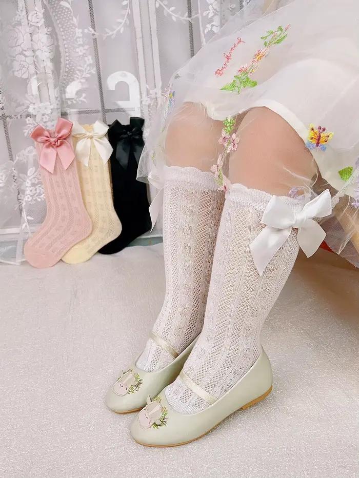 4 paires de chaussettes anti-mosquio pour bébé fille