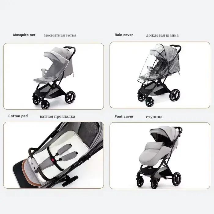 Poussette pour bébé, ultra-légère, portable, avec amortisseur de chocs, pour nouveau-né, poussette d