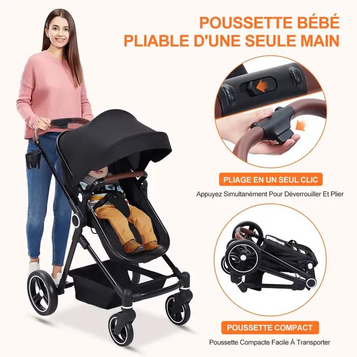 Bumosquito-Poussette 2 en 1 pour enfants de 0 à 36 mois, avec manteaux, jusqu'à 22 noix, pour sport,