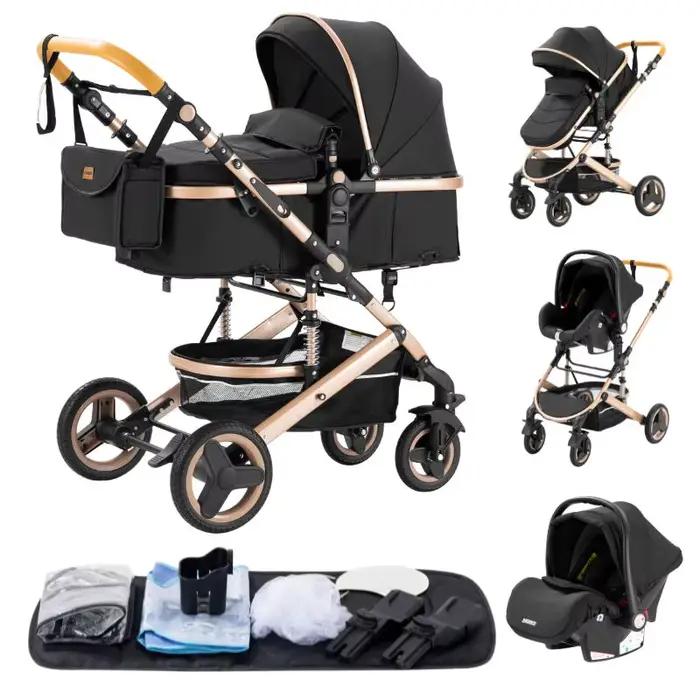 Poussette 3 en 1 pour bébé, poussette légère, articles pour nouveau-nés, voitures pour bébés, pousse