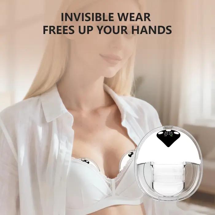 Tire-lait électrique mains libres, tire-lait portable MY-386 avec 12 niveaux et 4 modes, ensemble po