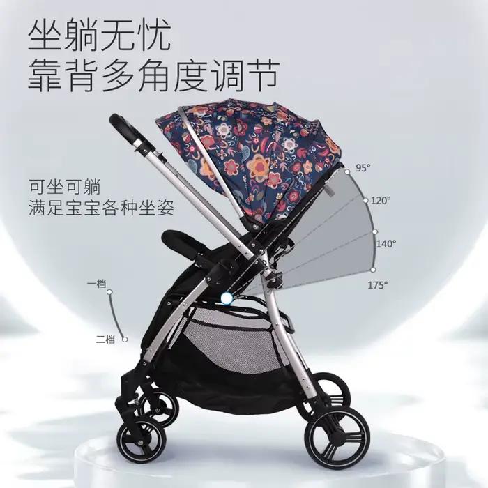 Poussettes pour bébé peuvent s'asseoir et s'allonger, légères et pliantes, portables, pour sortir, p