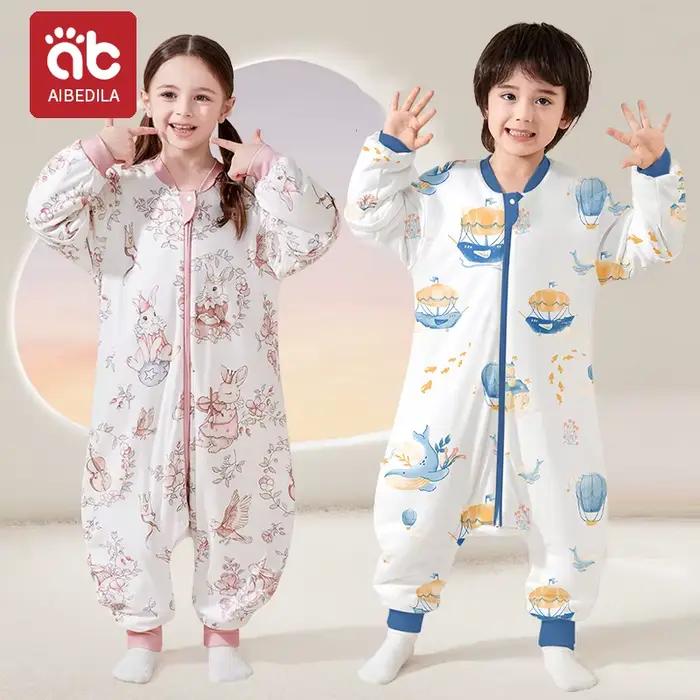 AIBEDILA bébé sac de couchage enfants hiver chaud bébé sac de nuit 1-7 ans enfants croissance couver