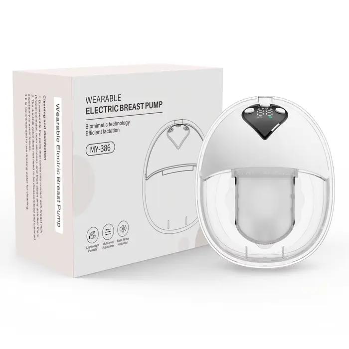 Tire-lait électrique mains libres, tire-lait portable MY-386 avec 12 niveaux et 4 modes, ensemble po