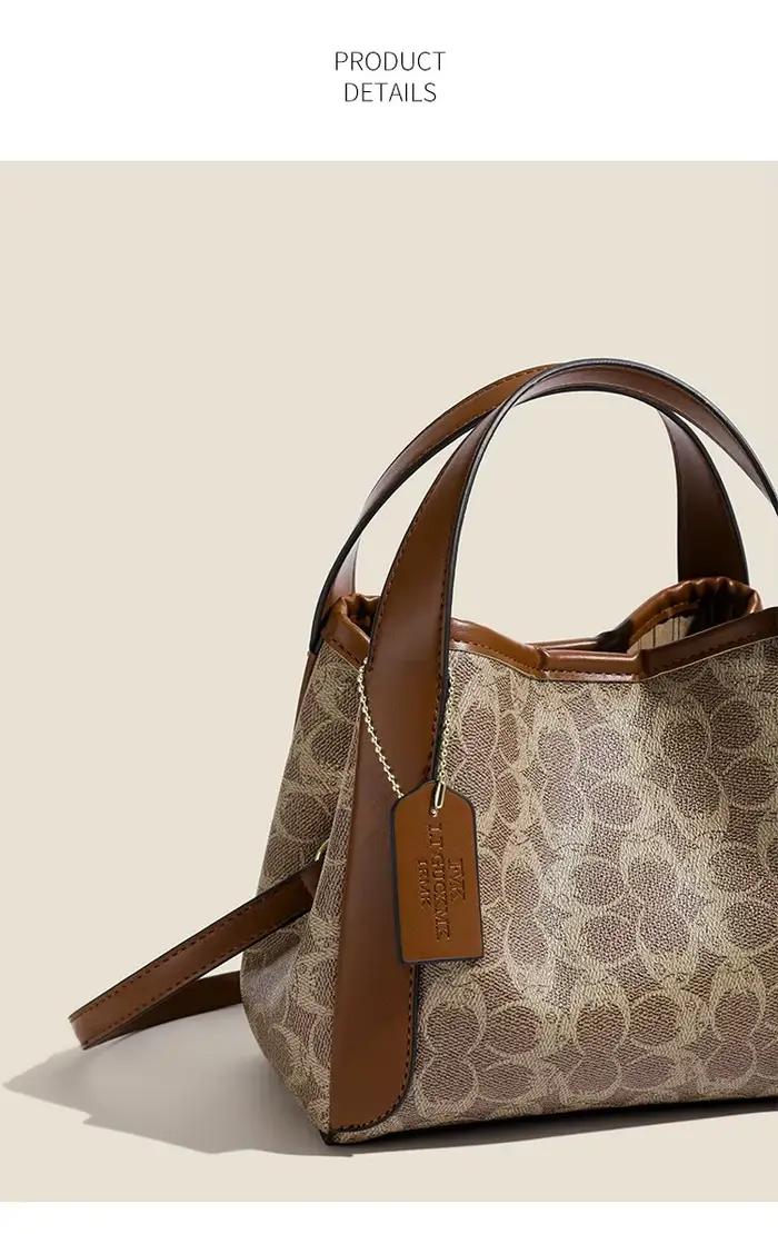 Sac à langer élégant de couleur unie, sac à main de luxe en cuir pour femme, grande capacité, sac à