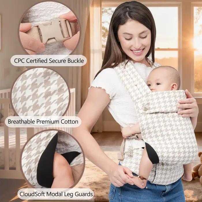 Porte-bébé pour nouveau-né à tout-petit, porte-bébé ergonomique, confortable et léger, voiture pour