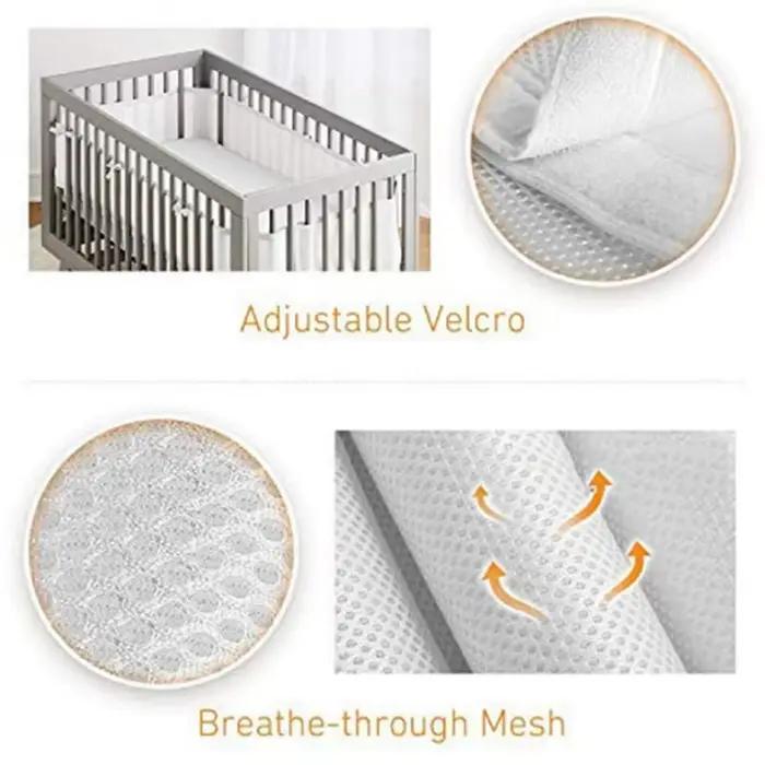 Pare-chocs pour lit de bébé, accessoires de literie, décor de chambre d'enfant, conception de nœud p