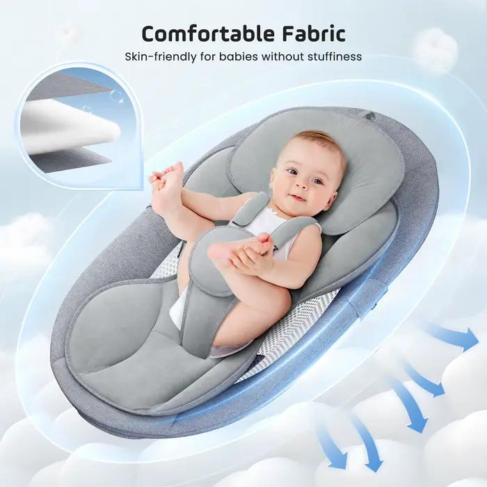 Balançoire électrique pour bébé, balance pour bébé avec application et télécommande de naissance jus