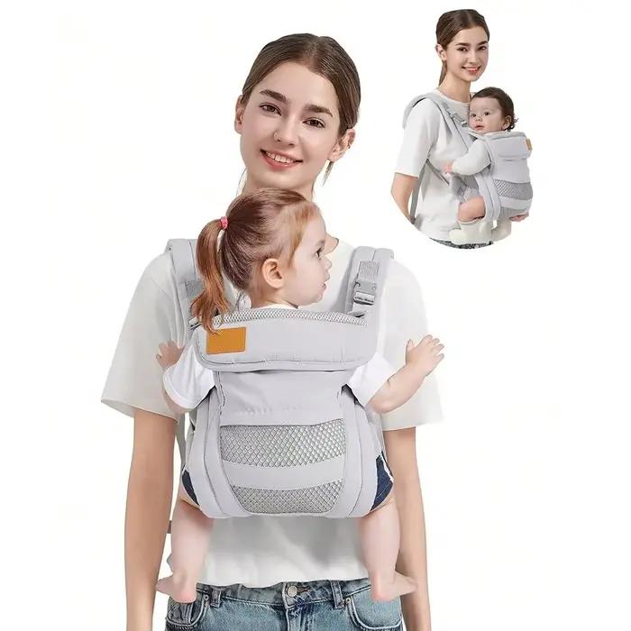 Nouveau porte-bébé large sangle enveloppement nouveau-né kangourou sacs à dos sangle multifonctionne