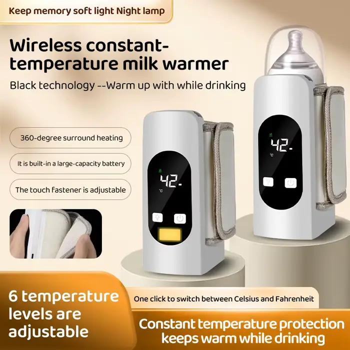 Chauffe-biberon portable de haute qualité avec contrôle de la température, chauffe-lait sans fil, ch
