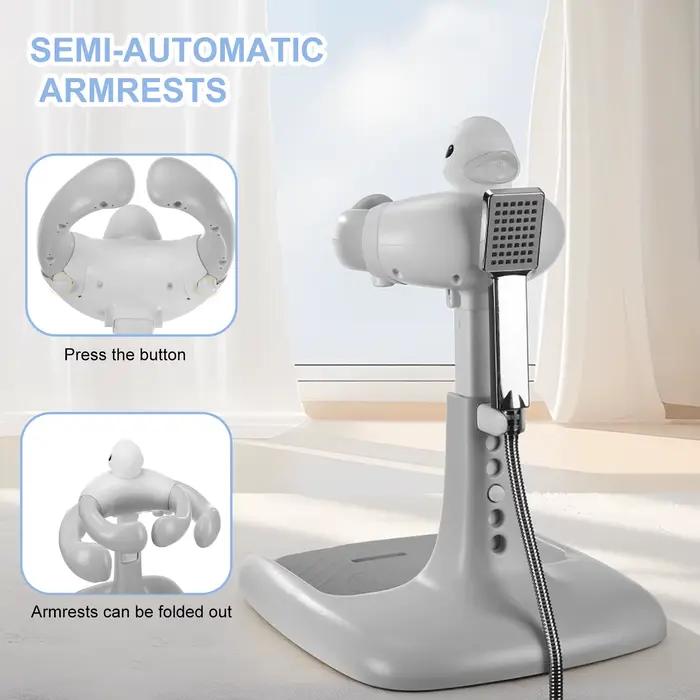 Support de douche pour bébé réglable avec base antidérapante