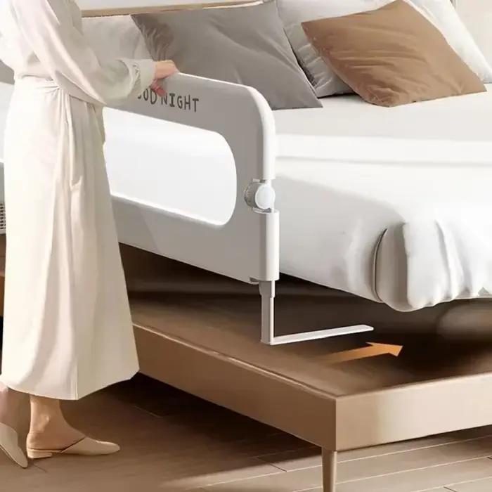 IMBABY 80CM garde-corps de lit réglable barrière de lit de sécurité pour bébé un clic pliant garde-c