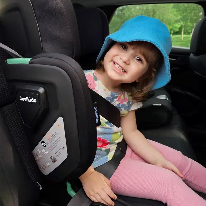 Jovikids Rober rehausseur de siège auto portable à dossier haut pour bébé taille i 100-150 cm