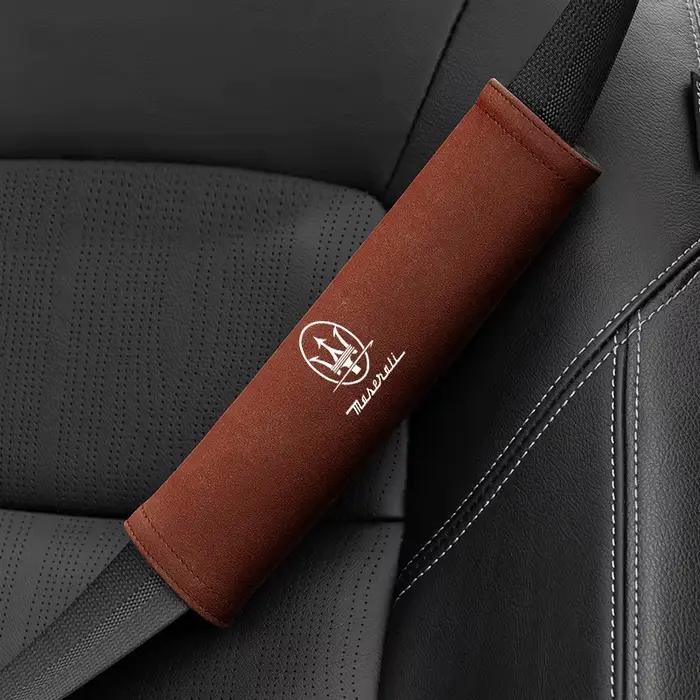 Housse de ceinture de sécurité pour voiture, coussinet d'épaule, pour Badge Maserati Levante Ghibli