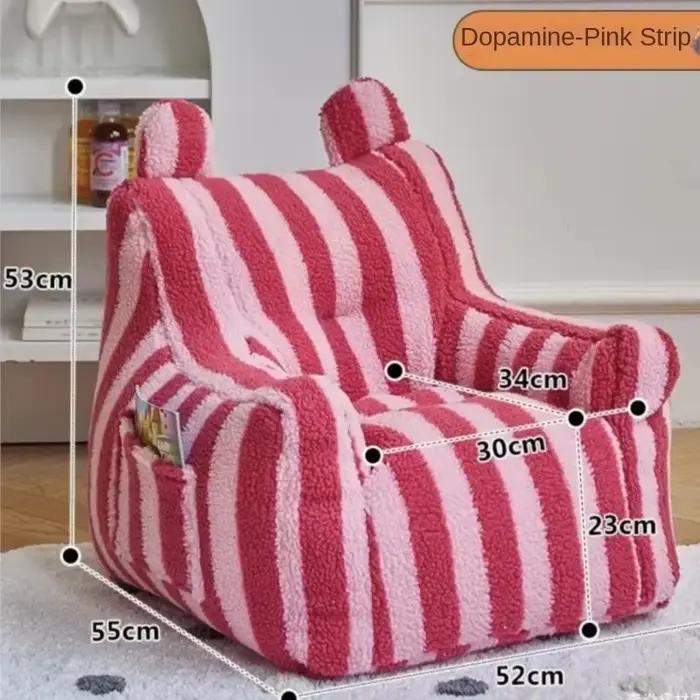 Canapé simple chaise siège de dessin animé bébé canapé enfants canapé drôle paresseux pouf écologiqu
