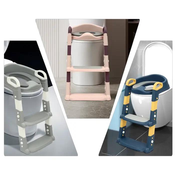 Siège de toilette Portable pour enfants, siège de toilette amélioré avec marche, siège de toilette p