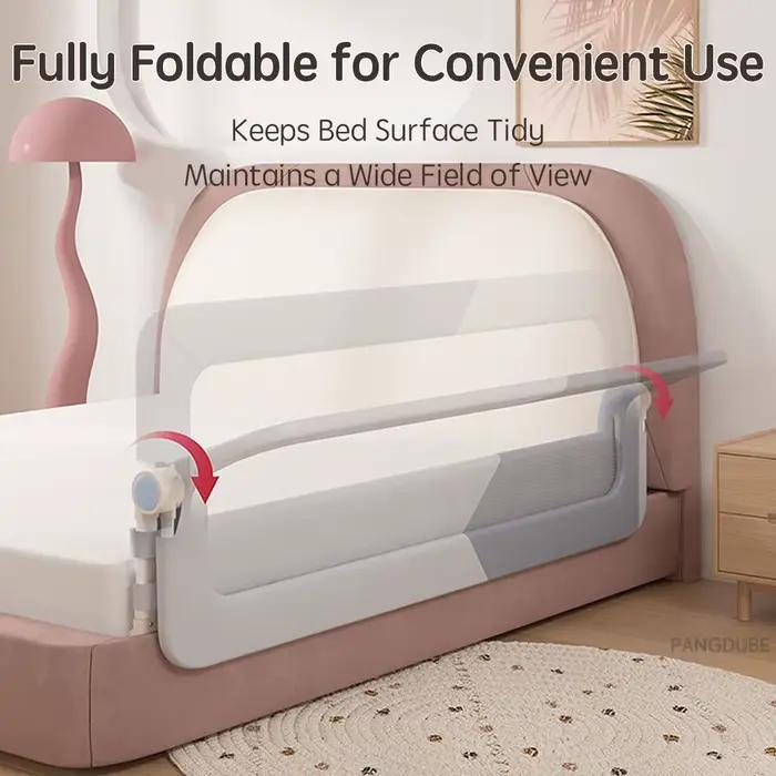 PANGDUBE Barrière de lit pour bébé, barrière de sécurité pour lit d'enfant, garde-corps pour lit d'e
