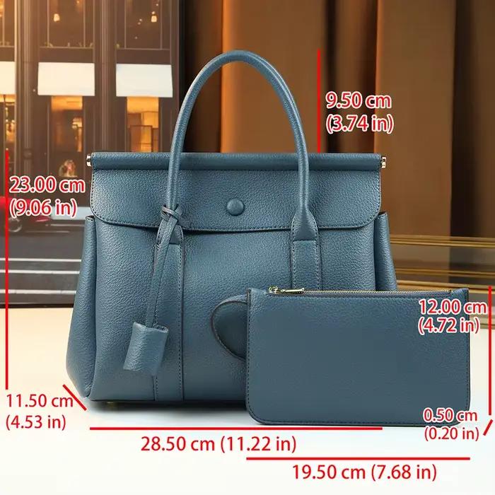 Sac à langer de luxe sophistiqué pour femme, sac fourre-tout en cuir élégant et tendance, grande cap