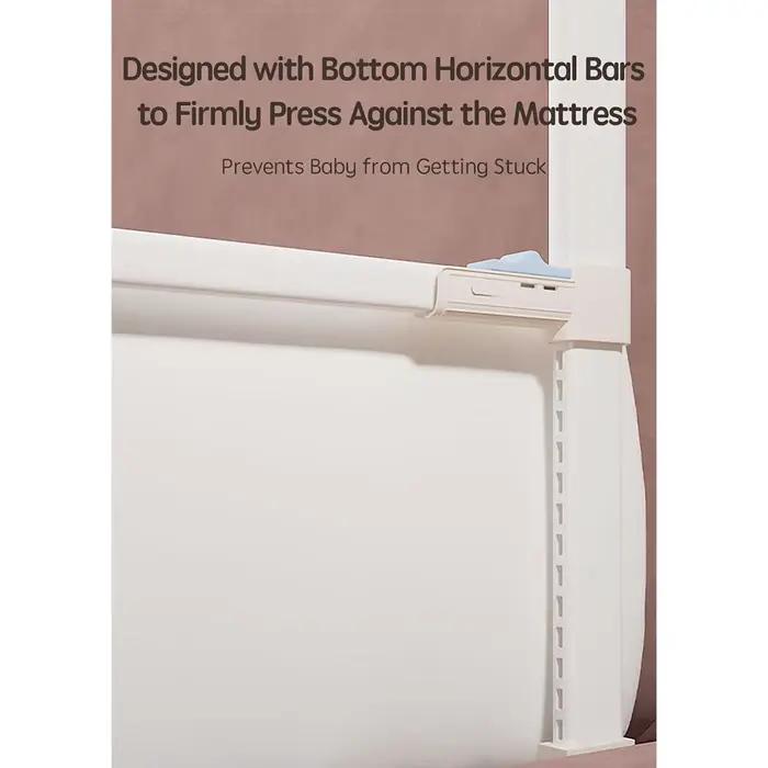 PANGDUBE Barrière de lit pour bébé, barrière de sécurité pour lit d'enfant, garde-corps pour lit d'e
