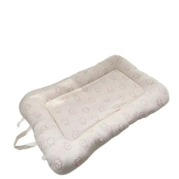 Literie pour bébé berceau pare-chocs ours brodé Portable feuille intégrée housse de couffin nouveau