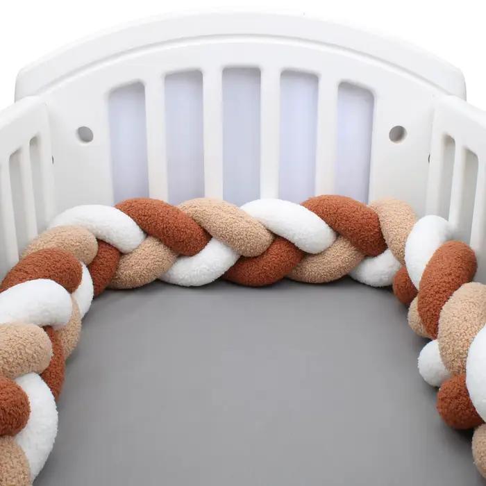 400cm polaire bébé berceau pare-chocs lit protecteur infantile ensemble de literie pour bébés garçon