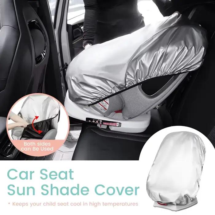Pare-soleil pour siège auto bébé, utilisable des deux côtés, protection UV, isolation thermique et p
