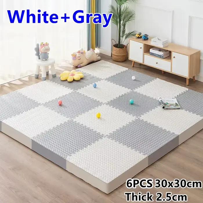 Hypothécaire ame-Tapis de jeu pour bébés, 8 pièces, 30x30cm, 25mm