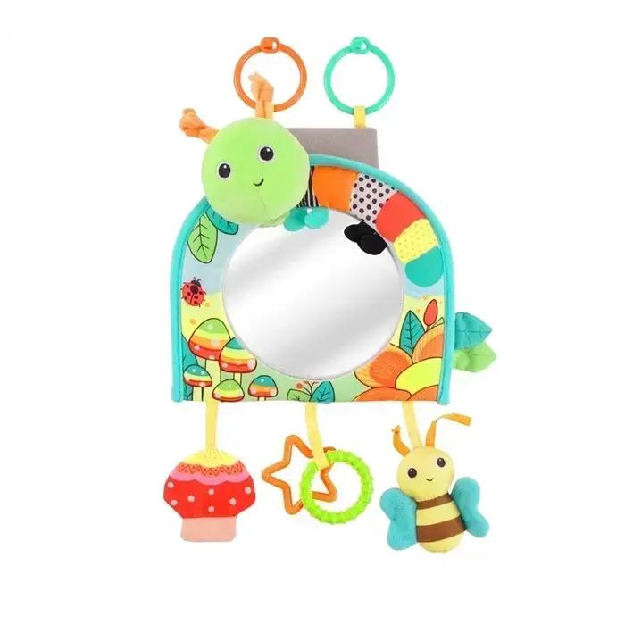 Dessin animé vue siège arrière miroir bébé voiture miroir siège de sécurité appui-tête rétroviseur b