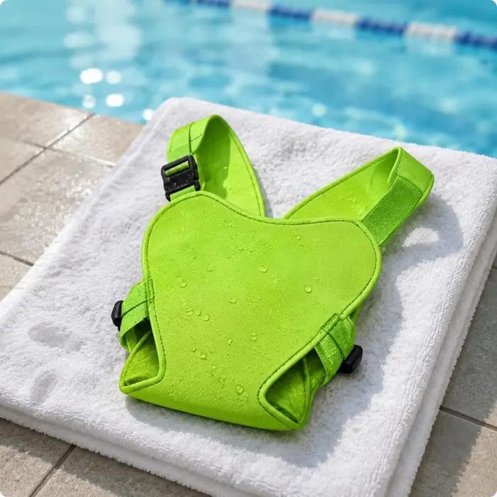 Porte-bébé aquatique à double usage, porte-bébé de natation en néoprène souple avec double ouverture