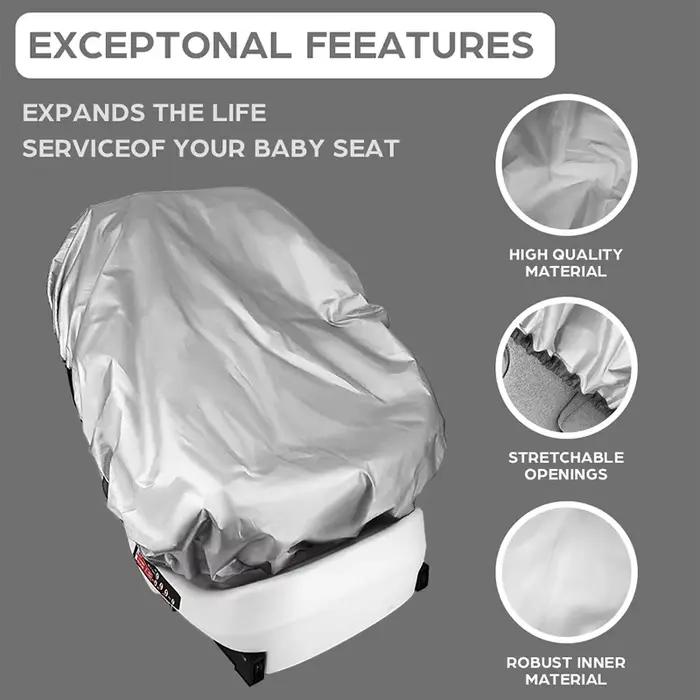 Housse de protection anti-poussière et anti-humidité pour siège auto bébé pour 0-36 mois occasions de voyage et sorties familiales
