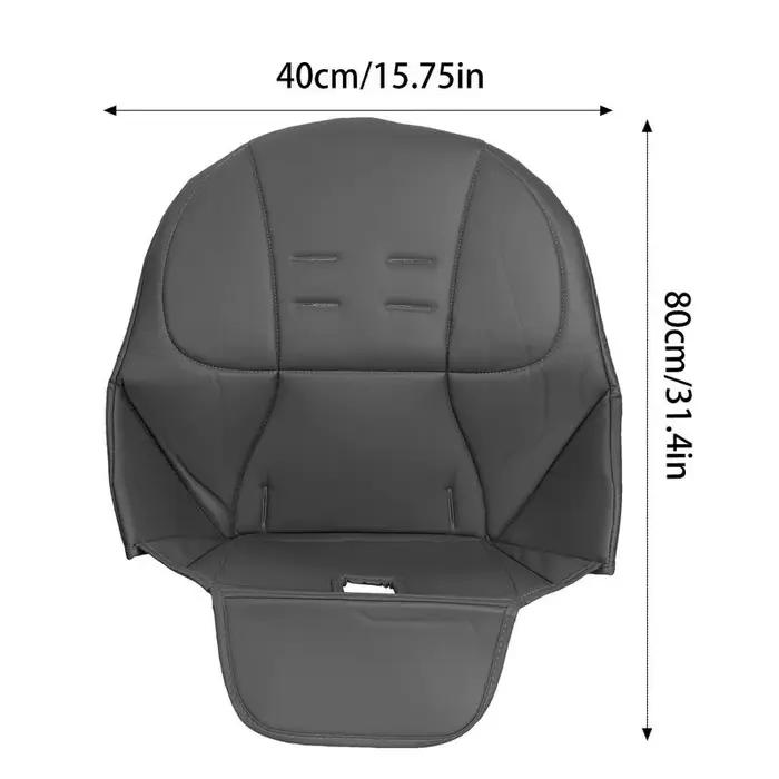 Housse de chaise haute en cuir PU souple pour bébé