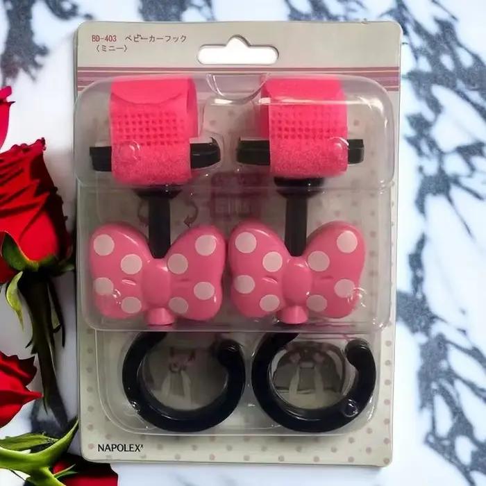 Crochets de poussette en forme de paume Mickey