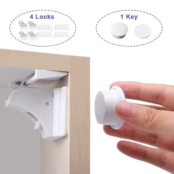 Pour armoire à tiroirs serrures magnétiques à l'épreuve des bébés loquets de sécurité pour enfants Protection